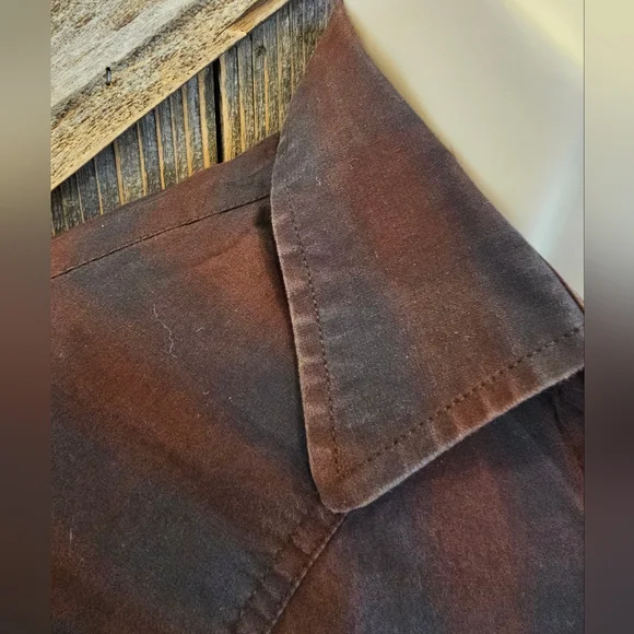 rafter c pro flex Pearl Snap Medium M Western Rodeo Long Sleeve Checkered - Picture 3 of 7